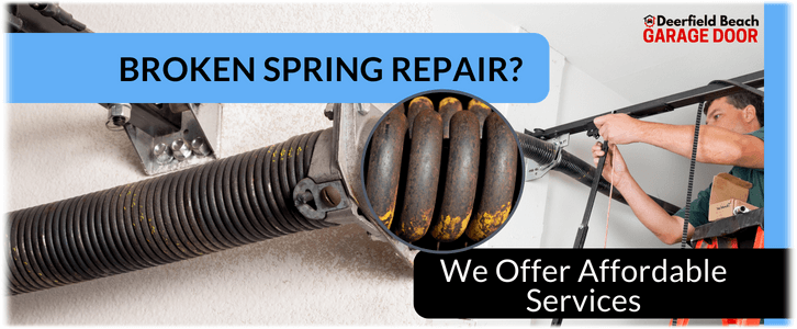 Broken Garage Door Spring Repair Deerfield Beach FL